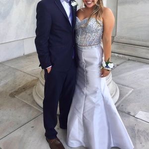 Silver Mermaid Prom Dress!!